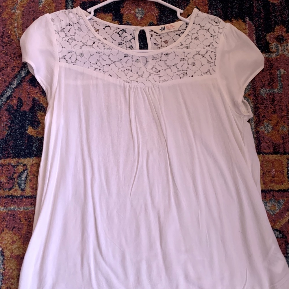 White floral Top